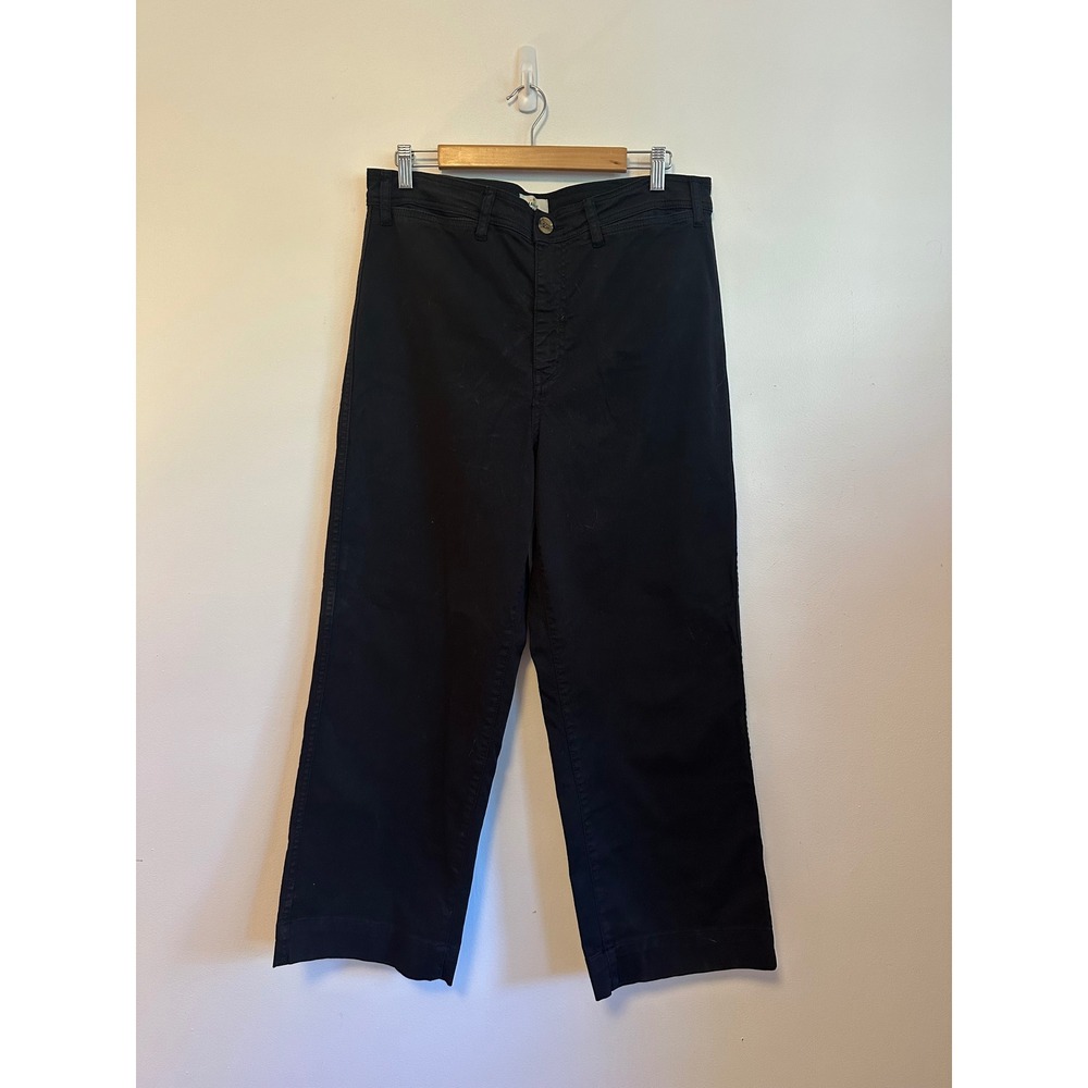 Marine Layer Allison Wide Leg Pants in Black | Size 12